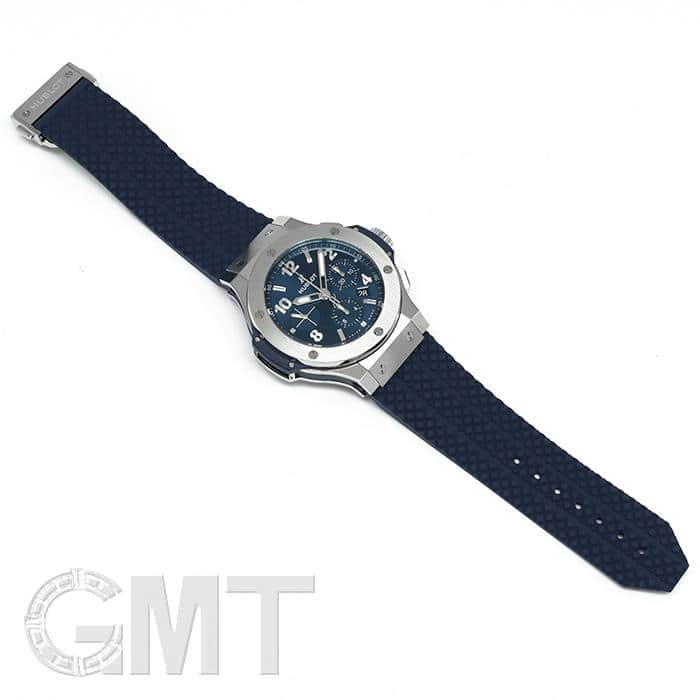 HUBLOT ビッグバン スチールブルー箱付き　保証書付き ウブロ ビッグバン スチール ブルー クロノグラフ 44MM - 腕時計専門店