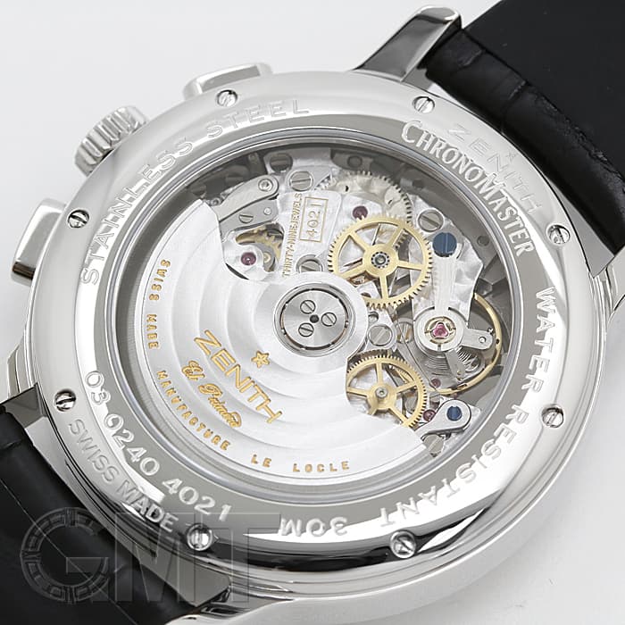 雄大 ゼニス クロノマスター Tオープン 黒文字盤 40mm 03.0240.4021