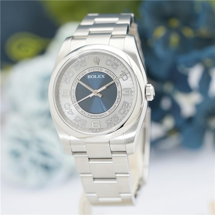 silver950 シガーケース 中古)ROLEX ロレックス オイスターパーペチュアル 116000 シルバー