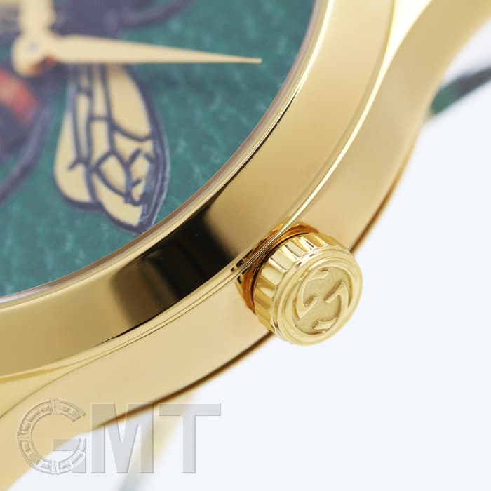 新品)GUCCI グッチ Gタイムレス YA1264065 ビー グリーン（商品ID 