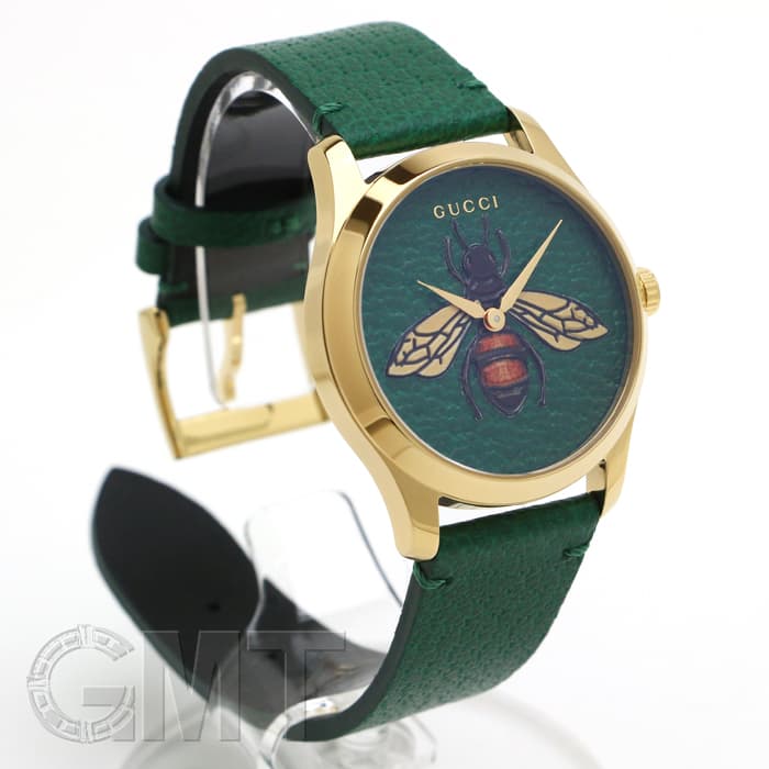 新品値下げ　Gucci グッチ　腕時計　蜂 グリーン　YA1264065A 新品)GUCCI グッチ Gタイムレス YA1264065 ビー グリーン（商品ID