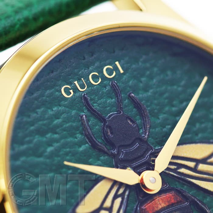 新品)GUCCI グッチ Gタイムレス YA1264065 ビー グリーン（商品ID