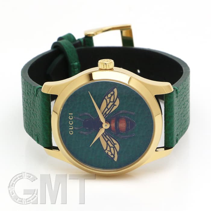 新品値下げ　Gucci グッチ　腕時計　蜂 グリーン　YA1264065A 新品)GUCCI グッチ Gタイムレス YA1264065 ビー グリーン（商品ID