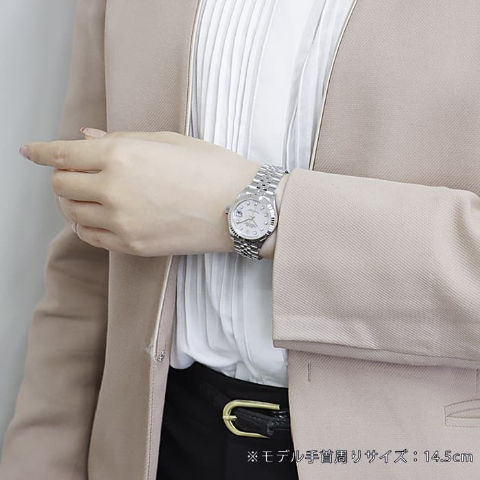 未使用)ROLEX ロレックス デイトジャスト 28 279174NG ホワイト