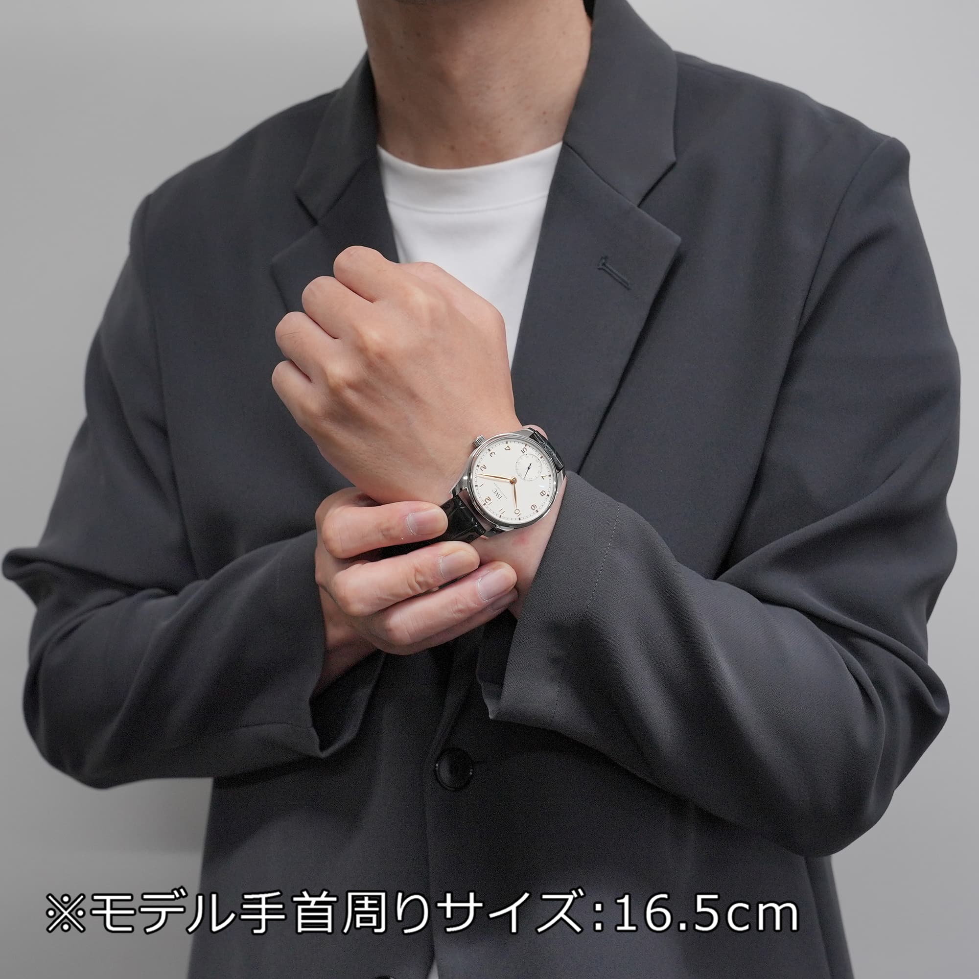 【希少】時の魔術師　ポルトガル1st 楽天市場】IWC ポルトギーゼ ハンドワインド IW545406 グレー/アラビア