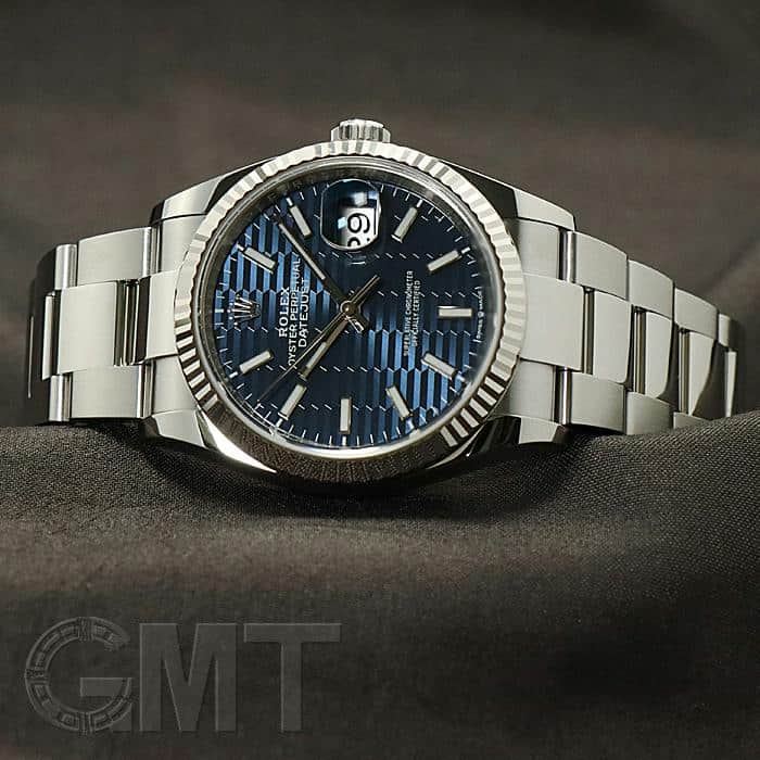 中古)ROLEX ロレックス デイトジャスト 36 126234 フルーテッドブルー