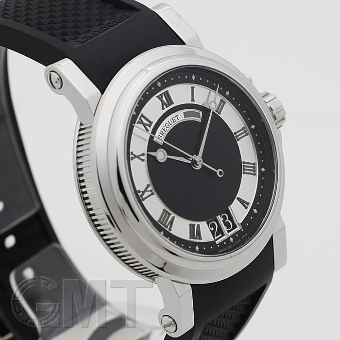 中古)BREGUET ブレゲ マリーン ラージデイト 5817ST/92/5V8 ブラック