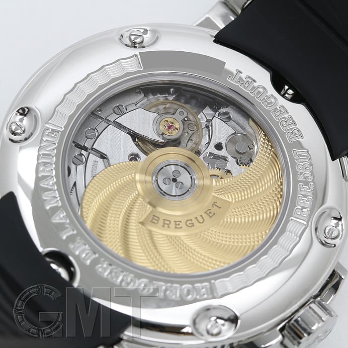 中古)BREGUET ブレゲ マリーン ラージデイト 5817ST/92/5V8 ブラック
