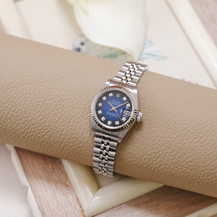 中古)ROLEX ロレックス デイトジャスト 79174G ブルー