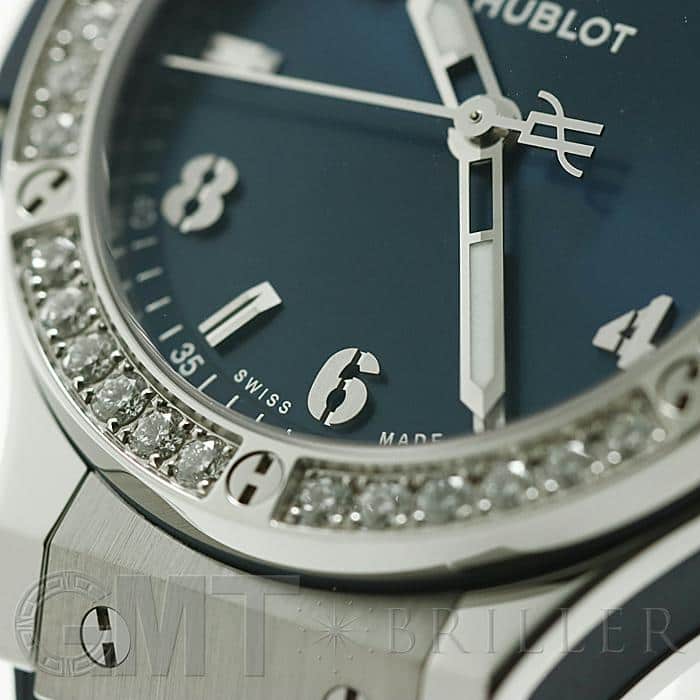 新品)HUBLOT ウブロ ビッグバン スチール ブルー ダイヤモンド 38mm