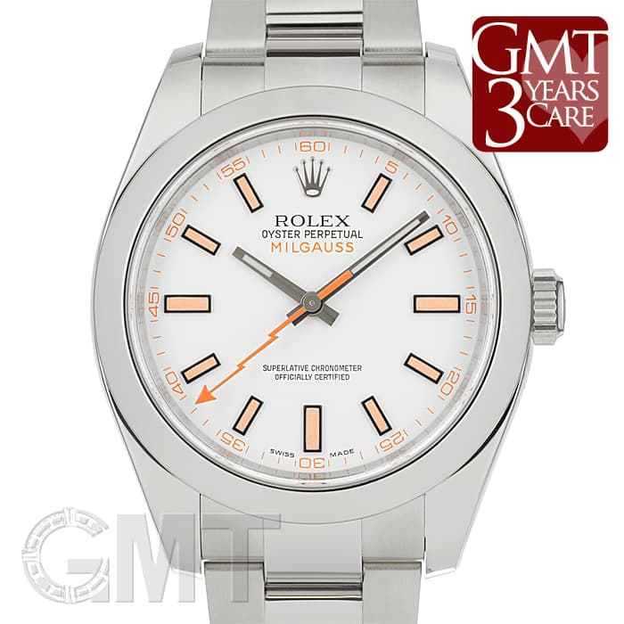 中古)ROLEX ロレックス ミルガウス 116400 ホワイト（商品ID