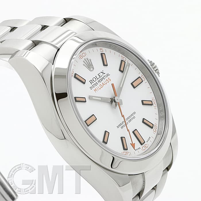 中古)ROLEX ロレックス ミルガウス 116400 ホワイト（商品ID