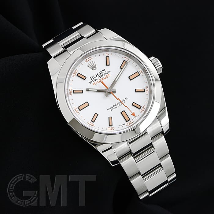 中古)ROLEX ロレックス ミルガウス 116400 ホワイト（商品ID
