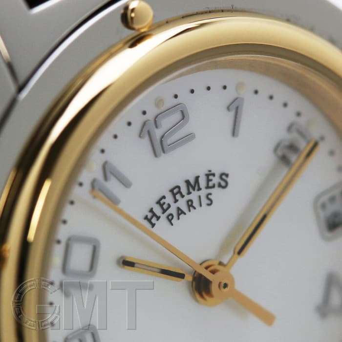 中古)HERMES エルメス クリッパー CL4.220 ホワイトMOP（商品ID