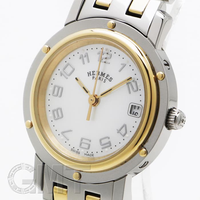 中古)HERMES エルメス クリッパー CL4.220 ホワイトMOP（商品ID