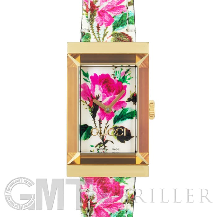 新品)GUCCI グッチ Gフレーム YA147406 フローラル MOP（商品ID