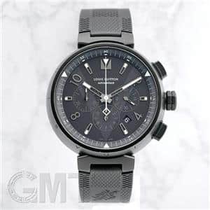 中古)LOUIS VUITTON ルイ・ヴィトン タンブール オールブラック クロノ