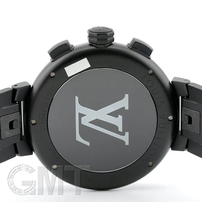 中古)LOUIS VUITTON ルイ・ヴィトン タンブール オールブラック クロノ