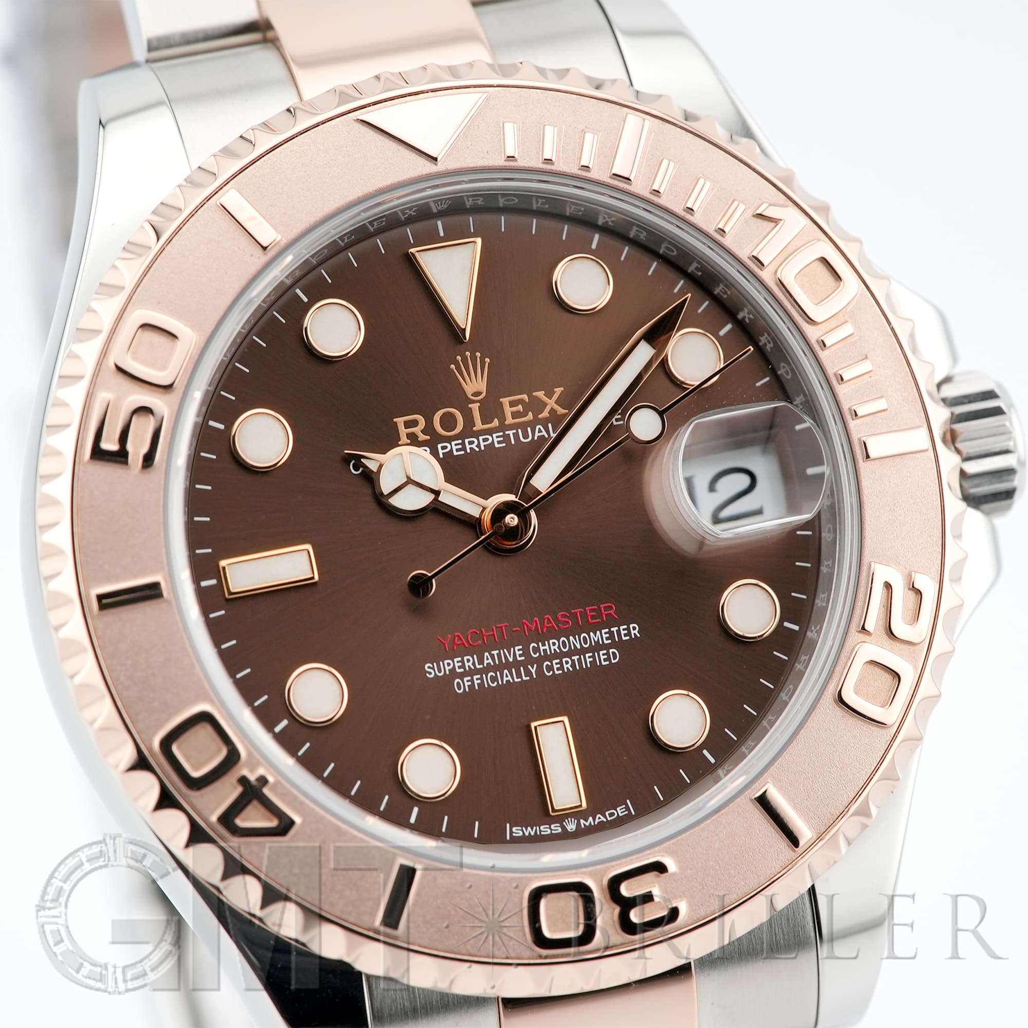 中古 ロレックス ROLEX 268621 ランダムシリアル チョコレートブラウン ユニセックス 腕時計 中古)ROLEX ロレックス ヨットマスター 37 268621 チョコレート（商品