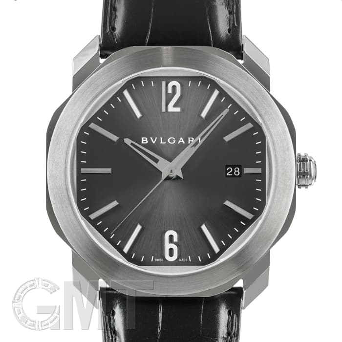 74～84　美品　BVLGARI　ブルガリ　オクト　レザー　ベルト　グレー系 74～84 美品 BVLGARI ブルガリ オクト レザー ベルト グレー系 【公式