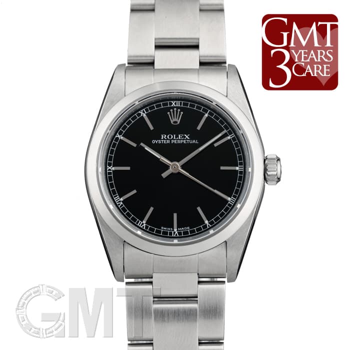 中古)ROLEX ロレックス オイスターパーペチュアル 77080 ブラック