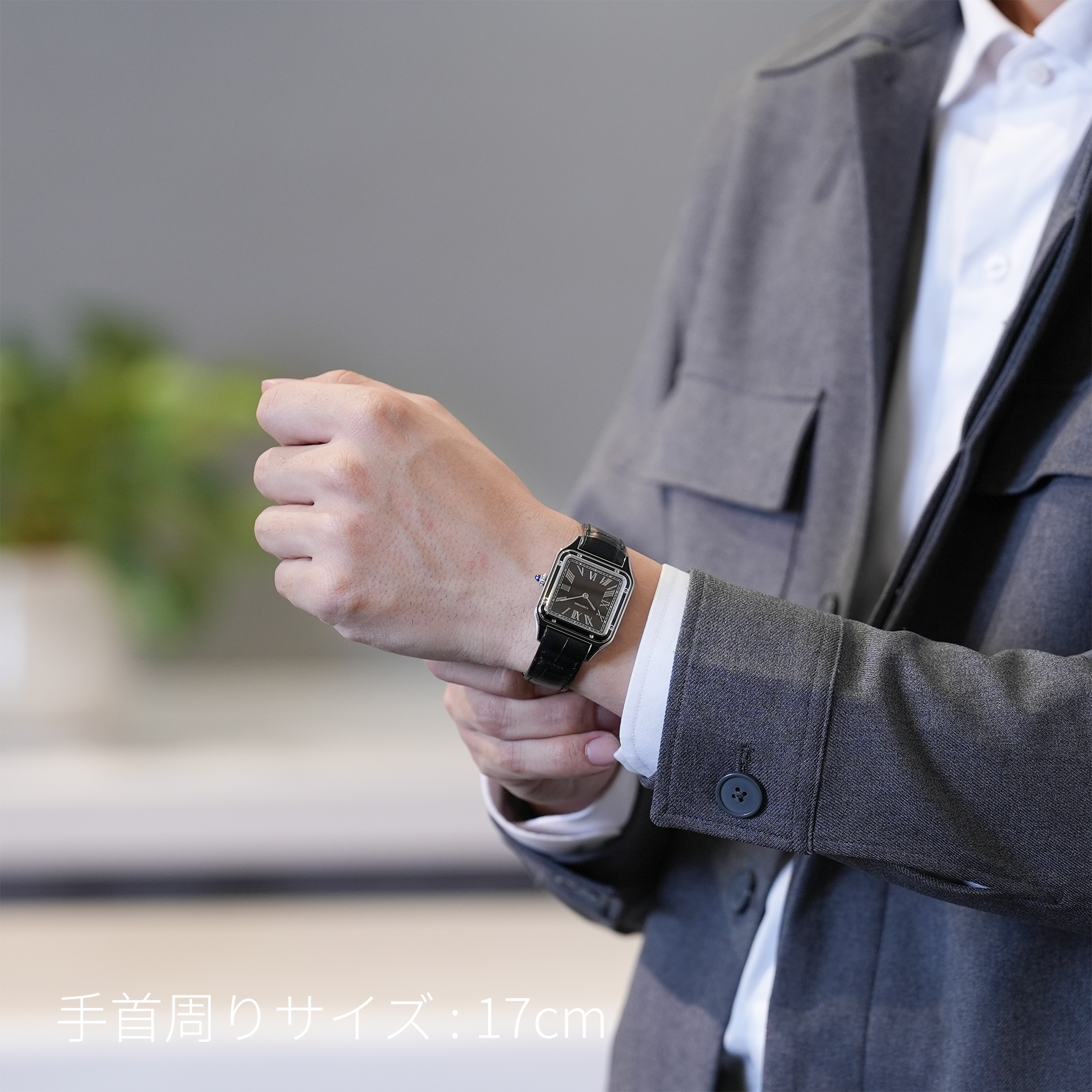中古)CARTIER カルティエ サントス デュモン ウォッチ LM WSSA0046