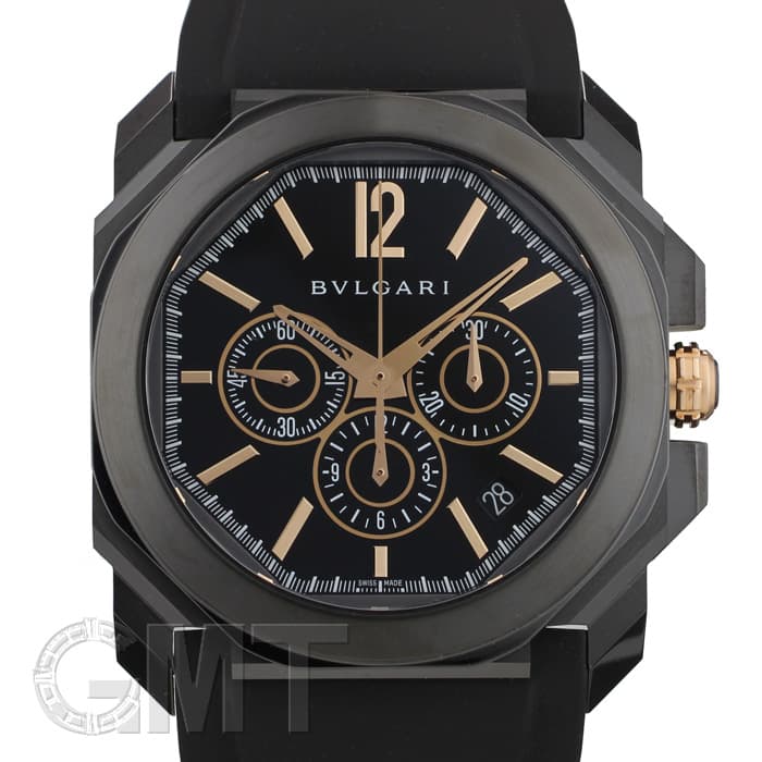新品)BVLGARI ブルガリ オクト ウルトラネロ クロノグラフ