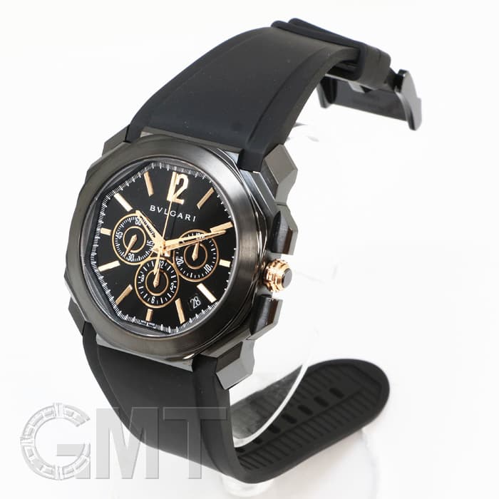 新品)BVLGARI ブルガリ オクト ウルトラネロ クロノグラフ