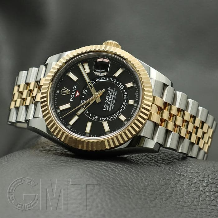 中古)ROLEX ロレックス スカイドゥエラー 326933 ブラック ジュビリー
