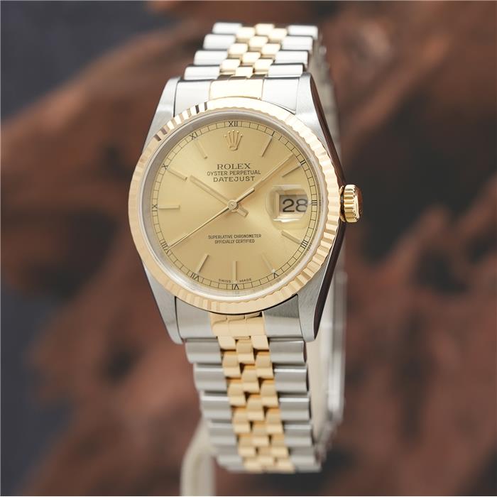 中古)ROLEX ロレックス デイトジャスト 16233 シャンパン（商品ID