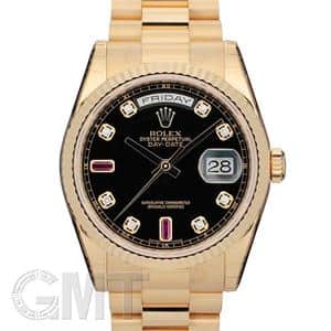 ROLEX ロレックス デイデイト 118238A ブラック 2Bルビー 8Pダイヤ メイン