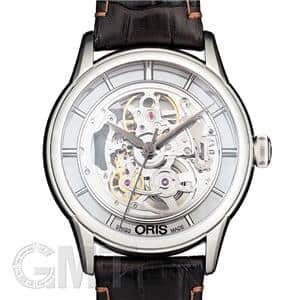 ORIS オリス アートリエ トランスルーセント スケルトン ブラウンレザー 734 7684 4051D メイン