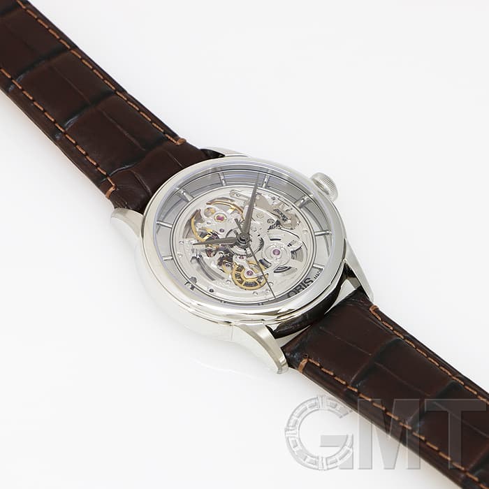 新品)ORIS オリス アートリエ トランスルーセント スケルトン ブラウン