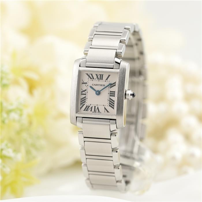 中古)CARTIER カルティエ タンク フランセーズ SM W51008Q3（商品ID