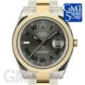 ROLEX ロレックス デイトジャスト II 116333　グレー/グリーンローマ