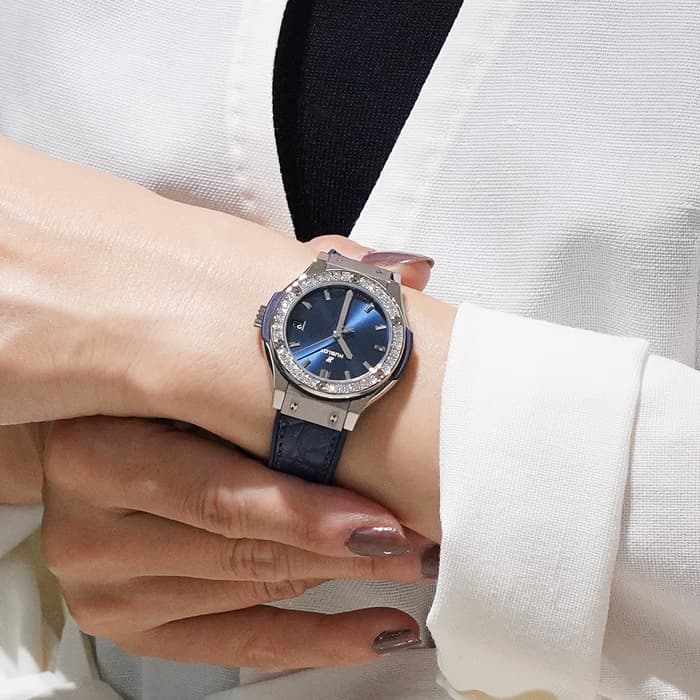 中古)HUBLOT ウブロ クラシック クラシックフュージョン ブルー