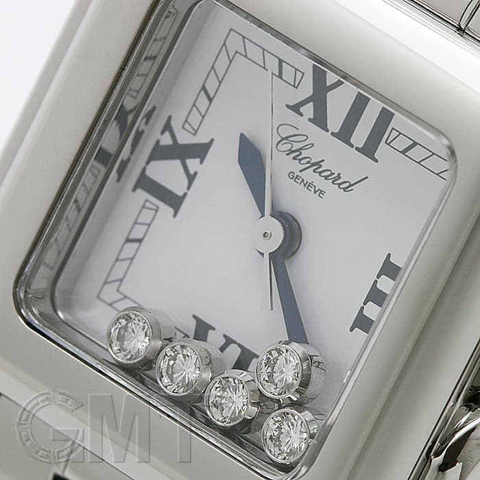 ショパール Chopard 27/8892-23 ハッピースポーツ スクエア 5Pダイヤ クォーツ レディース _912216 Chopard（ショパール） Chopard 27/8892-23 ハッピースポーツ スクエア