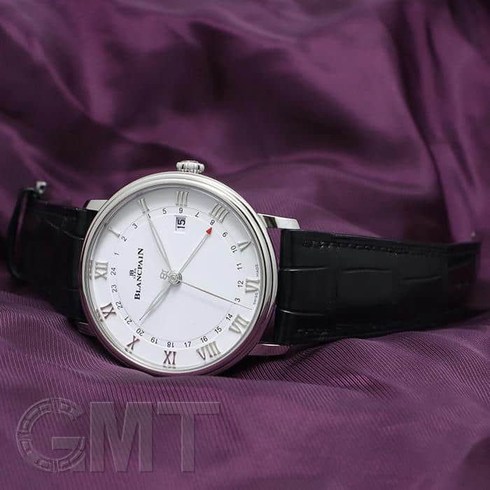 中古)BLANCPAIN ブランパン ヴィルレ GMT デイト ホワイト 6662-1127