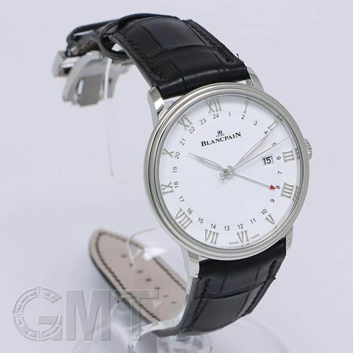 中古)BLANCPAIN ブランパン ヴィルレ GMT デイト ホワイト 6662-1127