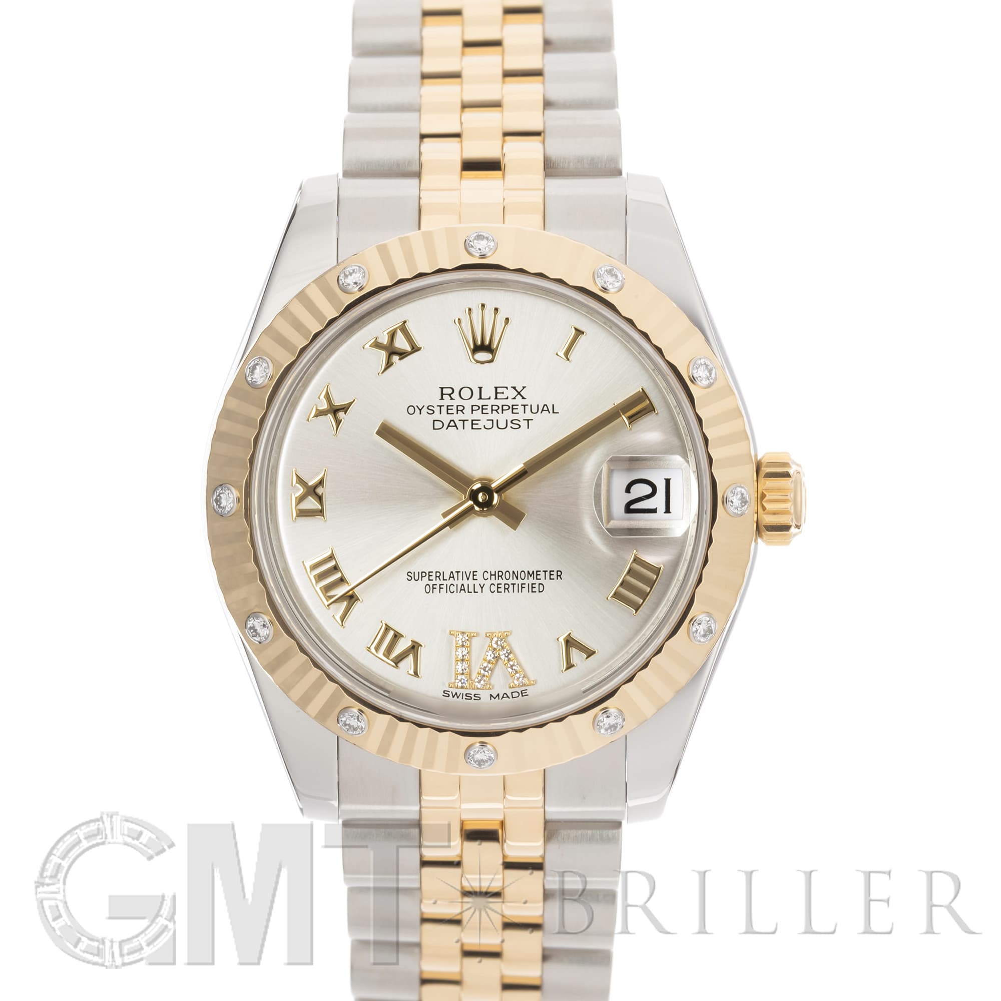 中古)ROLEX ロレックス デイトジャスト 178313 シルバーローマ ベゼル