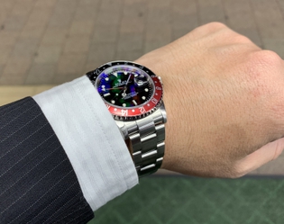中古)ROLEX ロレックス GMTマスター II 16710 ブラック/レッド