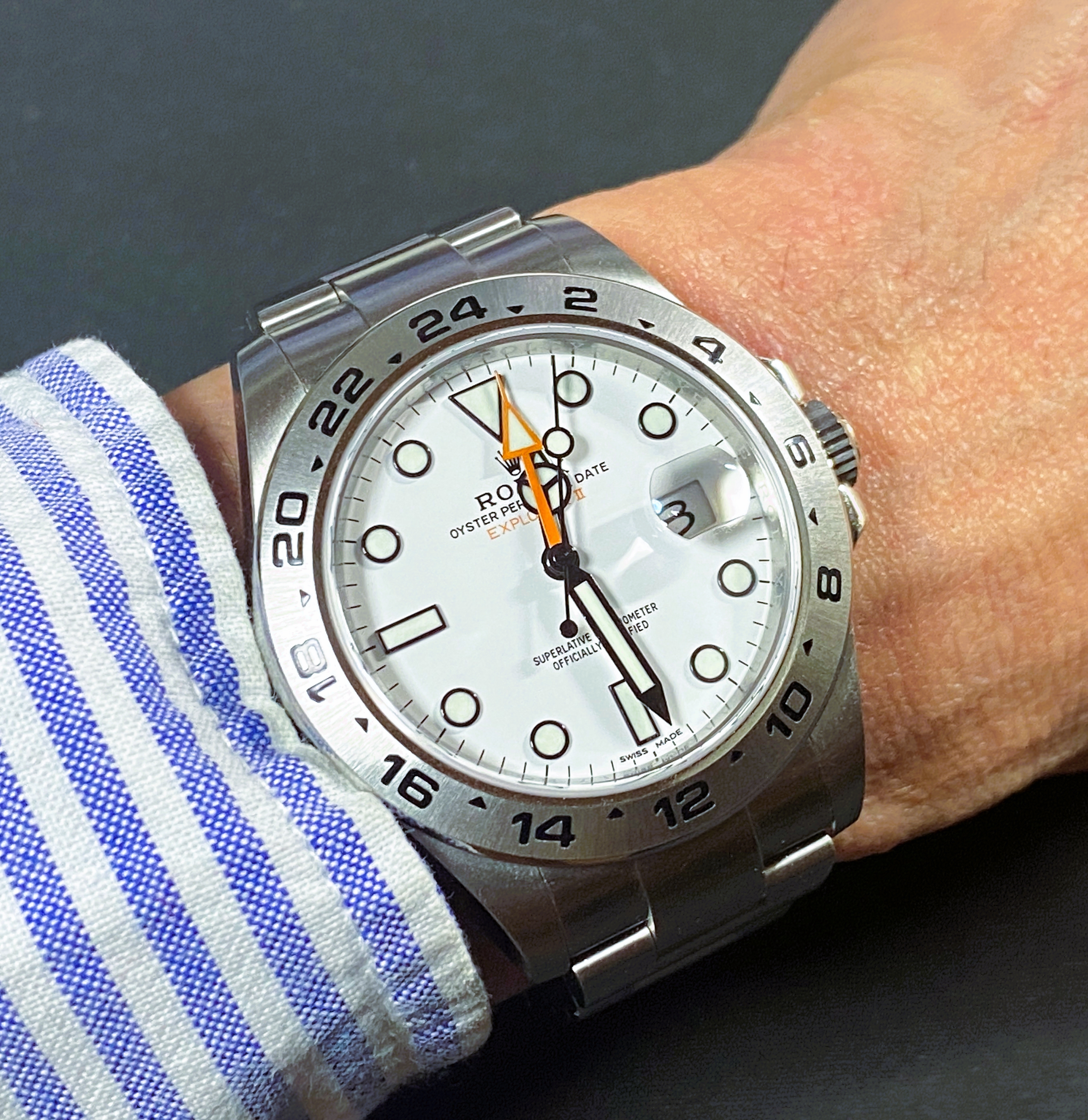 アイクポッド　ファーストモデル「シースラッグ」の純正ステンレスベルト アイクポッド ファーストモデル「シースラッグ」の純正ステンレス