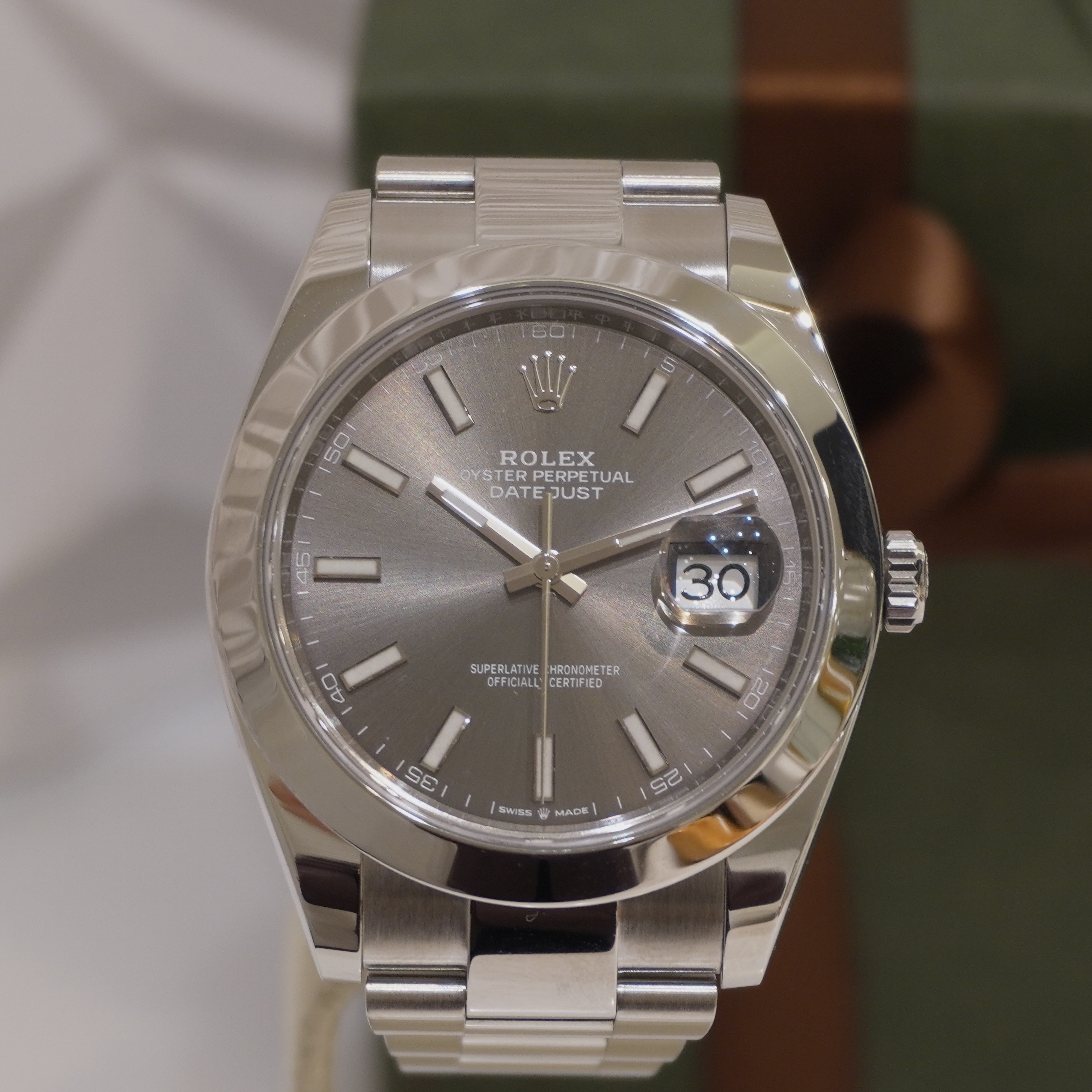 中古)ROLEX ロレックス デイトジャスト 41 126300 スレート オイスター