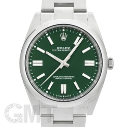 中古)ROLEX ロレックス オイスターパーペチュアル 41 124300 グリーン