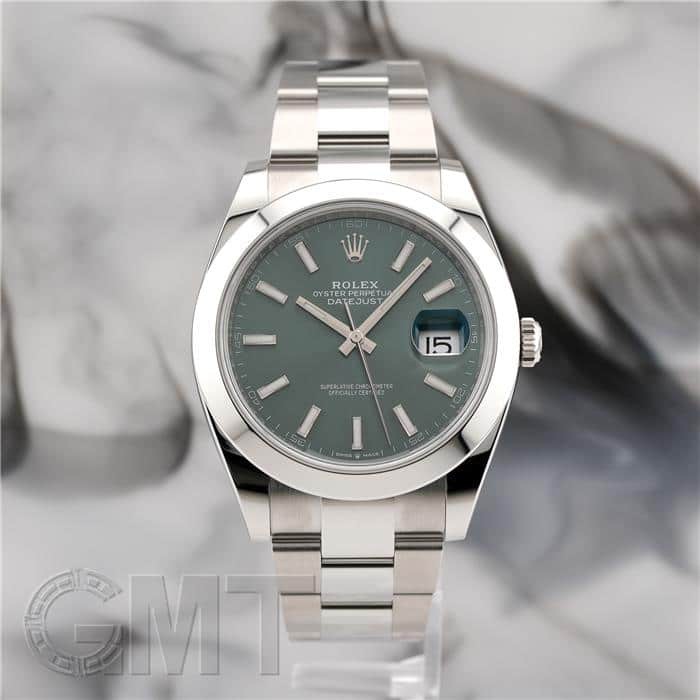 未使用)ROLEX ロレックス デイトジャスト 41 126300 ミントグリーン