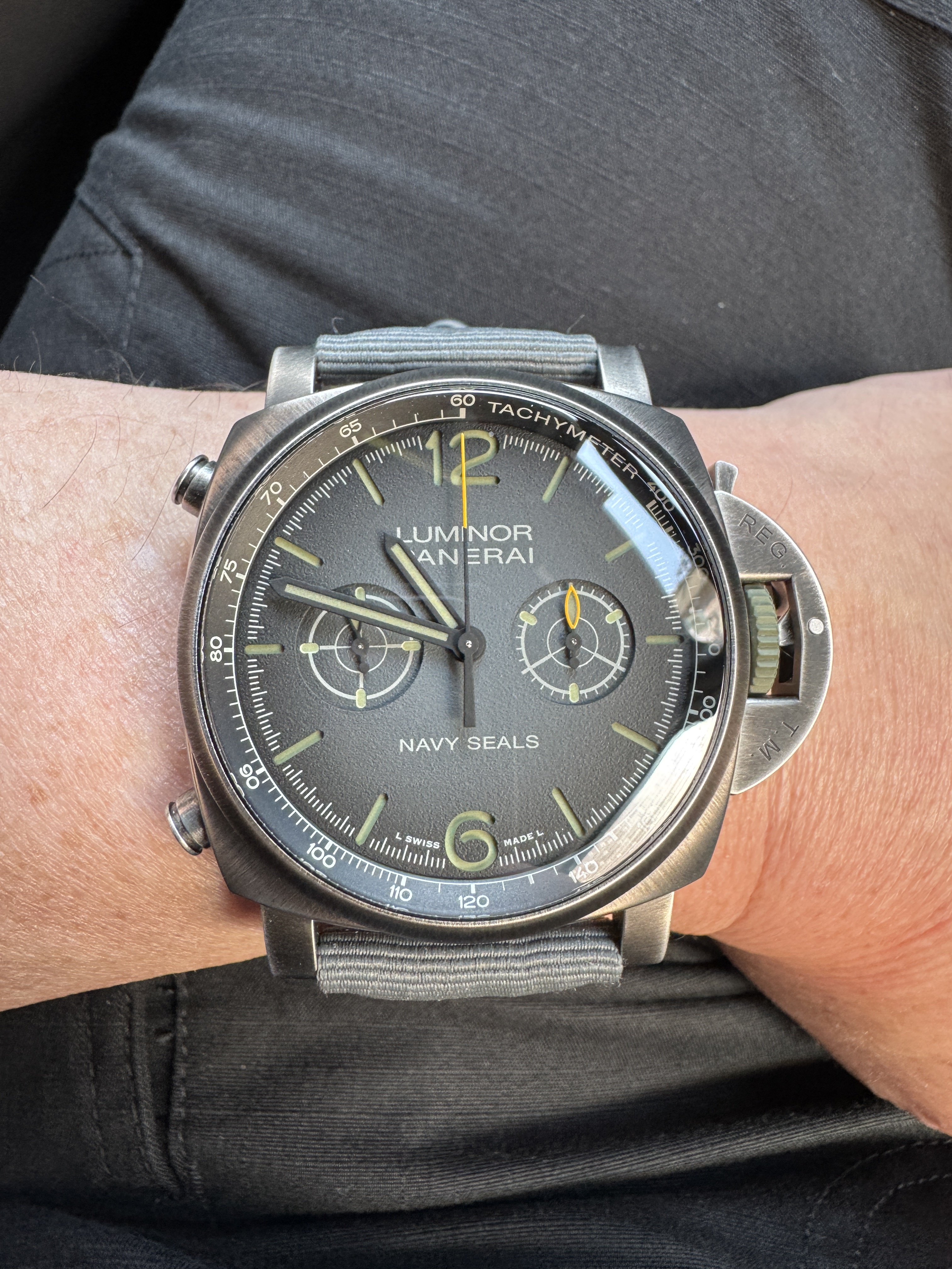 中古)OFFICINE PANERAI オフィチーネ パネライ ルミノールクロノ