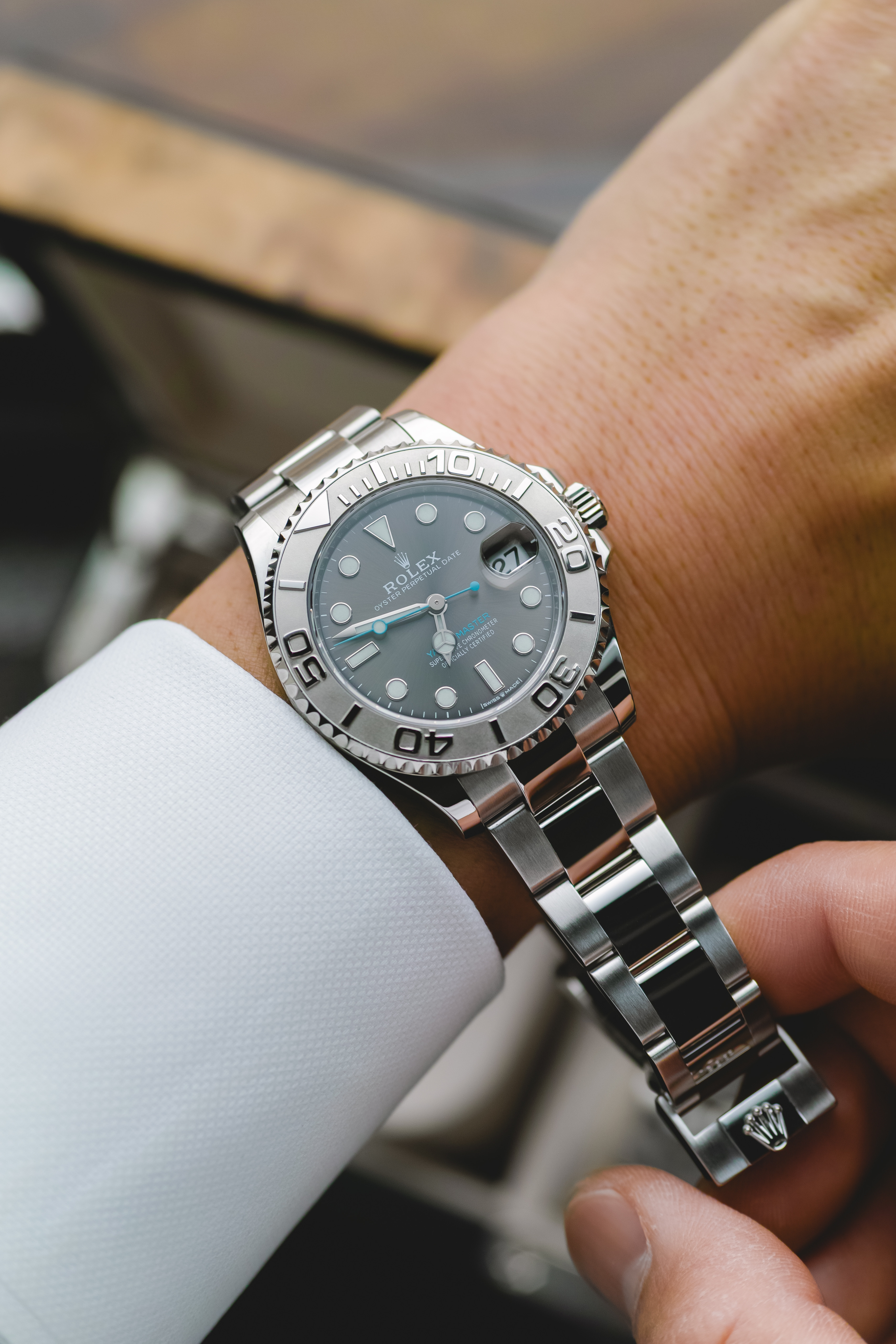 中古)ROLEX ロレックス ヨットマスター 37 268622 ダークロジウム